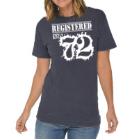 Registered No 72 Vintage T-shirt | Artistshot