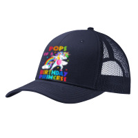 Pops Of The Birthday Princess Unicorn Rainbow Gifts T Shirt Pa Trucker Cap | Artistshot