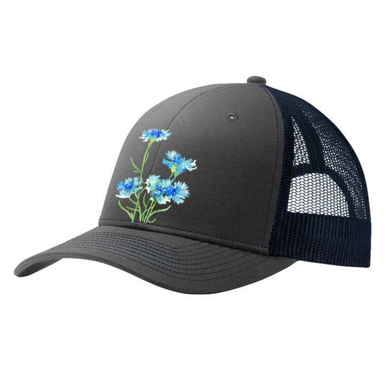 Cornflower Watercolor Painting T  Shirt Pa Trucker Cap by tremaineconsidine474 | Artistshot