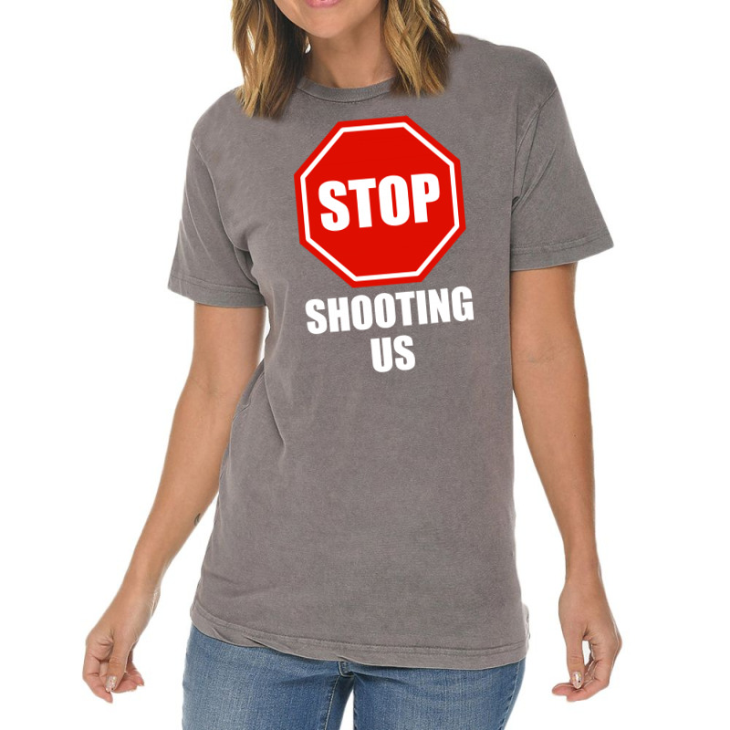 Stop Shooting Us - Black Lives Matter Vintage T-shirt | Artistshot