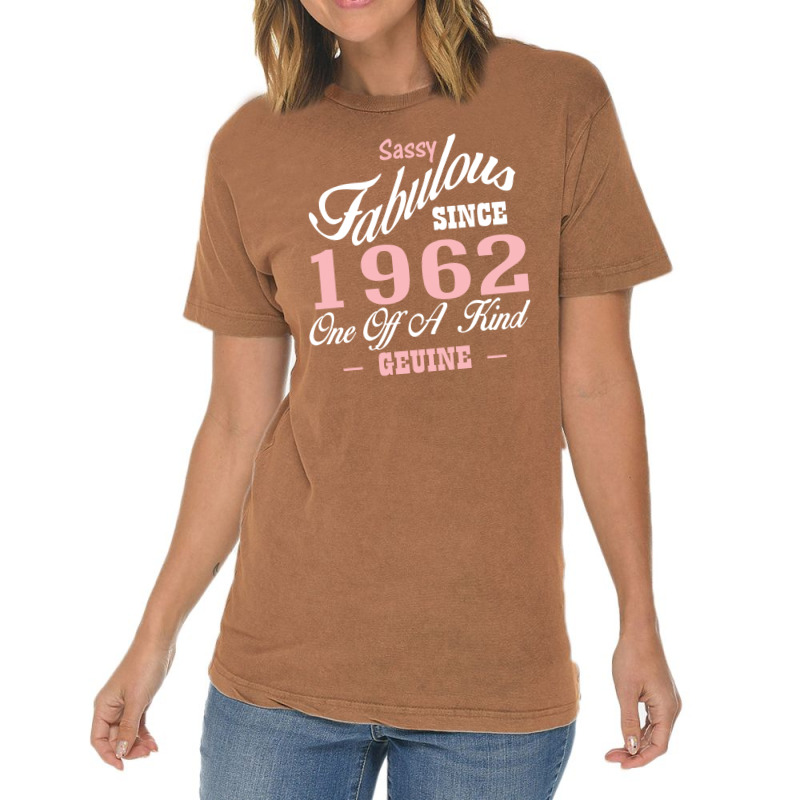 Sassy Fabulous Since 1962 Birthday Gift Vintage T-shirt | Artistshot