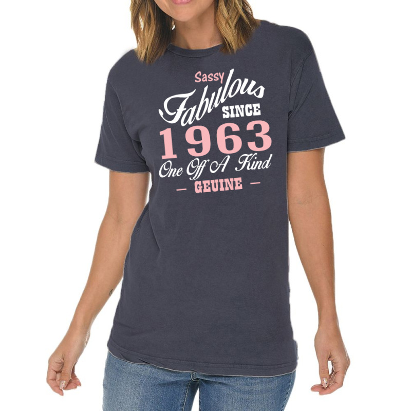 Sassy Fabulous Since 1963 Birthday Gift Vintage T-shirt | Artistshot