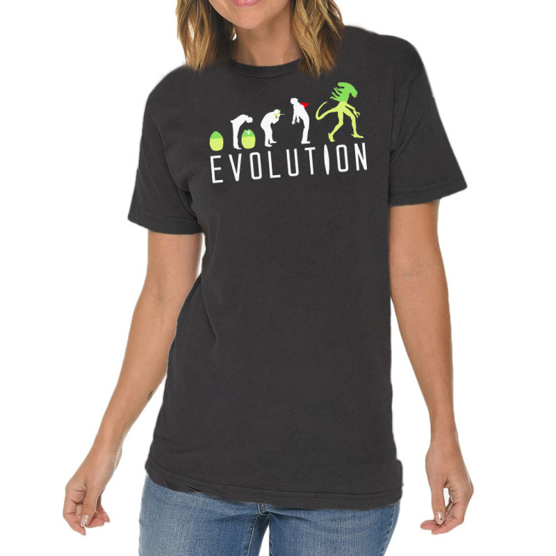 Evolution Of An Alien Vintage T-shirt | Artistshot