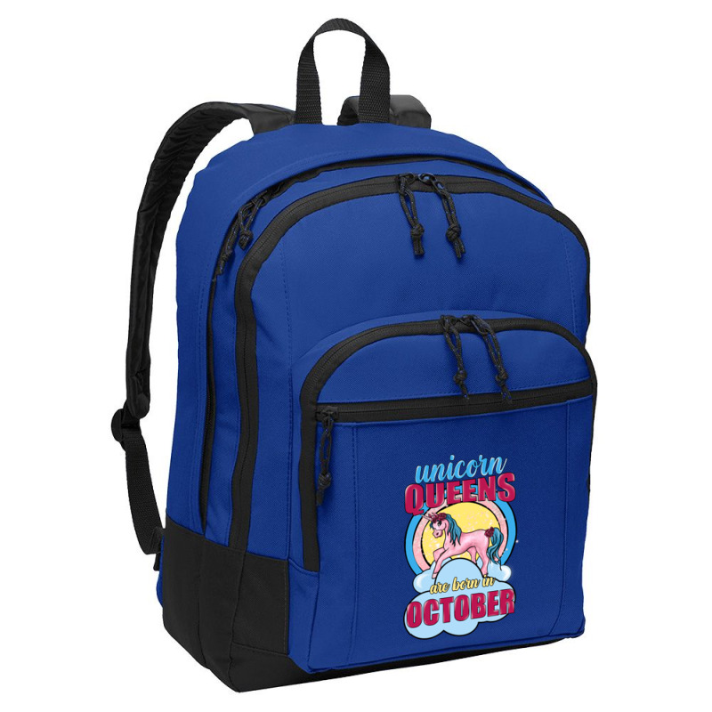 Unicorn Queens Are Born In October Basic Backpack | Artistshot