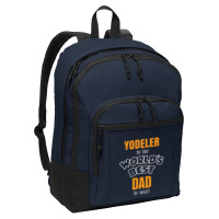 Yodeler By Day Worlds Best Dad By Night Father's Day Gift Basic Backpack | Artistshot