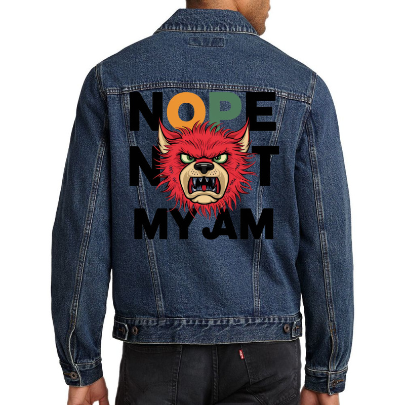 Nope Not My Jam Men Denim Jacket | Artistshot