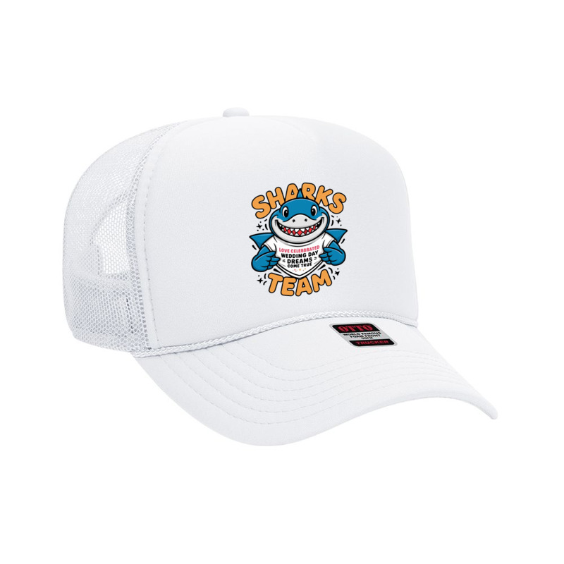 Sharks Team Foam Trucker Hat | Artistshot