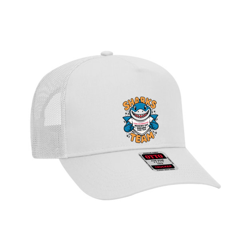 Sharks Team Mesh Back Trucker Hat | Artistshot