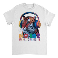 A Tiger Wearing Headphones Classic T-shirt | Artistshot