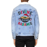 Divine Sleigh Radiance Unisex Sherpa-lined Denim Jacket | Artistshot