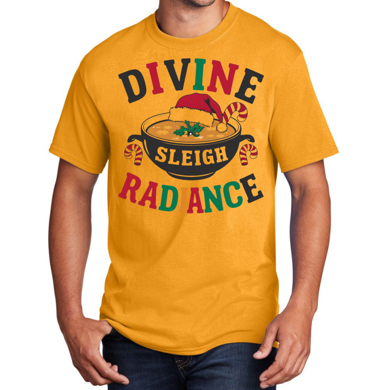 Divine Sleigh Radiance Basic T-shirt by Donna Schennum | Artistshot