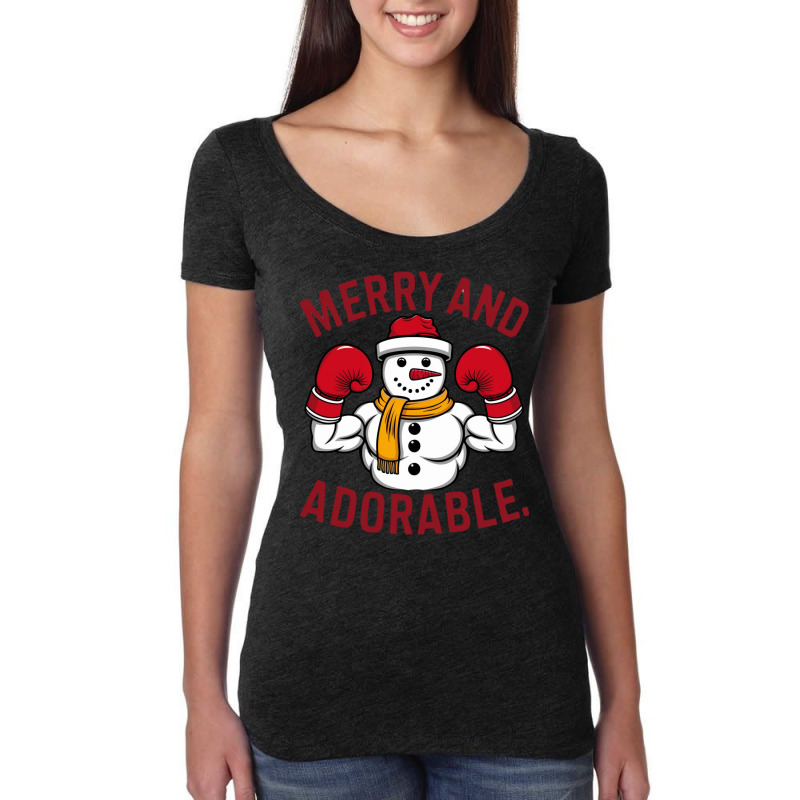 Merry And Adorable Women's Triblend Scoop T-shirt by Donna Schennum | Artistshot