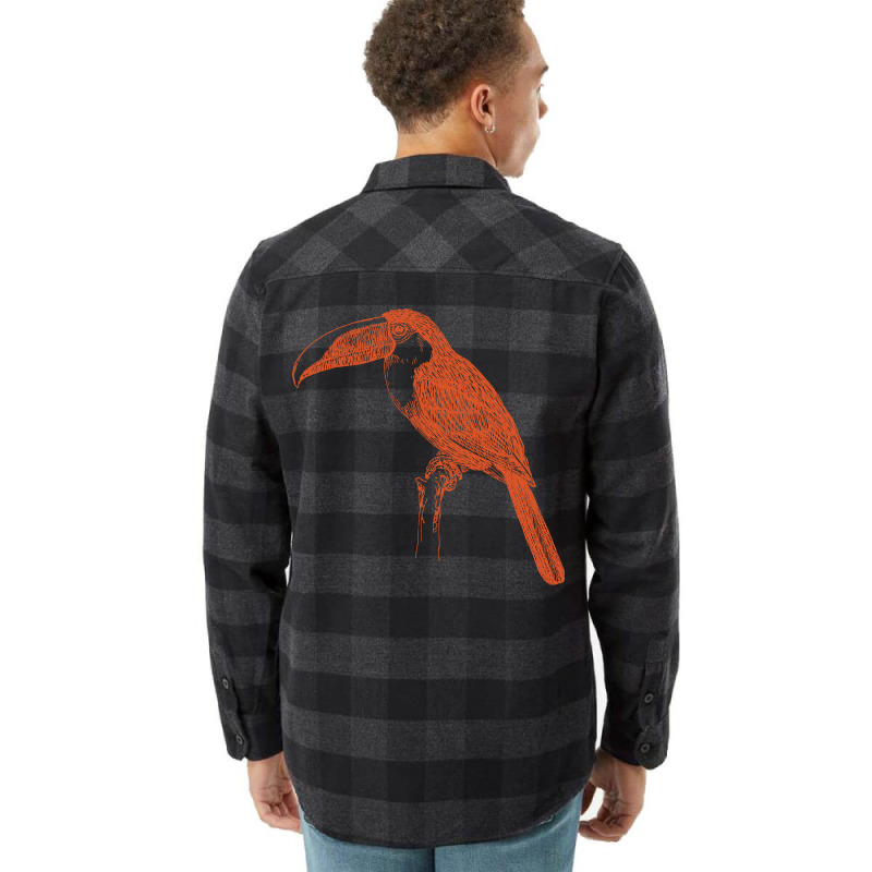 Vintage Toucan Bird Flannel Shirt by HRC Design | Artistshot