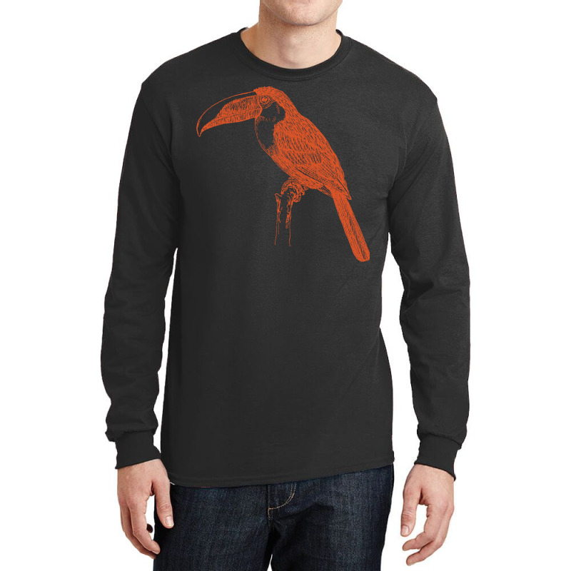 Vintage Toucan Bird Long Sleeve Shirts by HRC Design | Artistshot