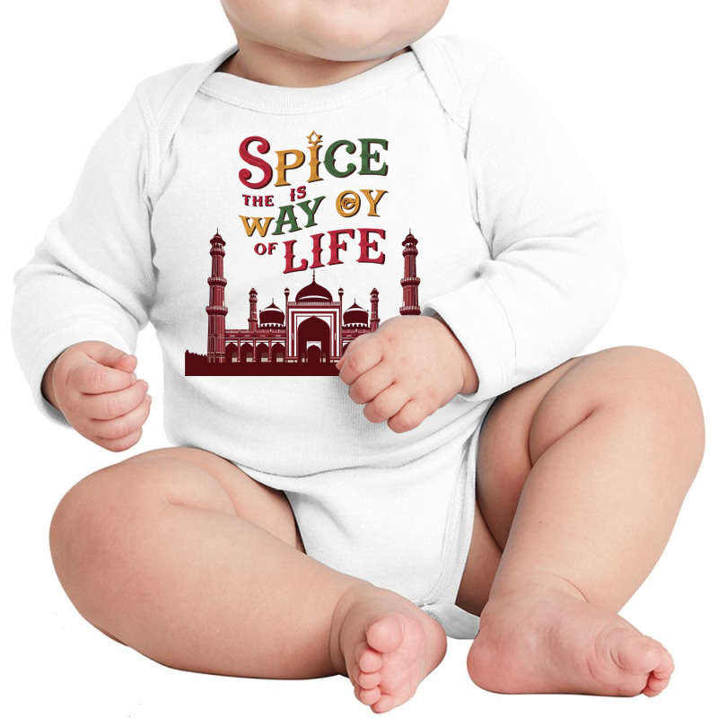 Spice Is The Way Of Life Long Sleeve Baby Bodysuit by Donna Schennum | Artistshot