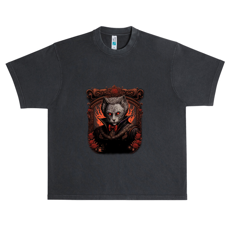 Vampire Cat Urban Heavy T-shirt by mailson | Artistshot