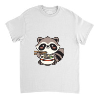 Raccoon Eating Ramen Noodle Classic T-shirt | Artistshot