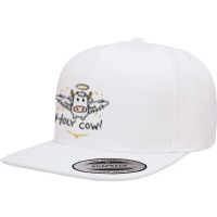 Holy Cow 5 Panel Snapback Cap | Artistshot