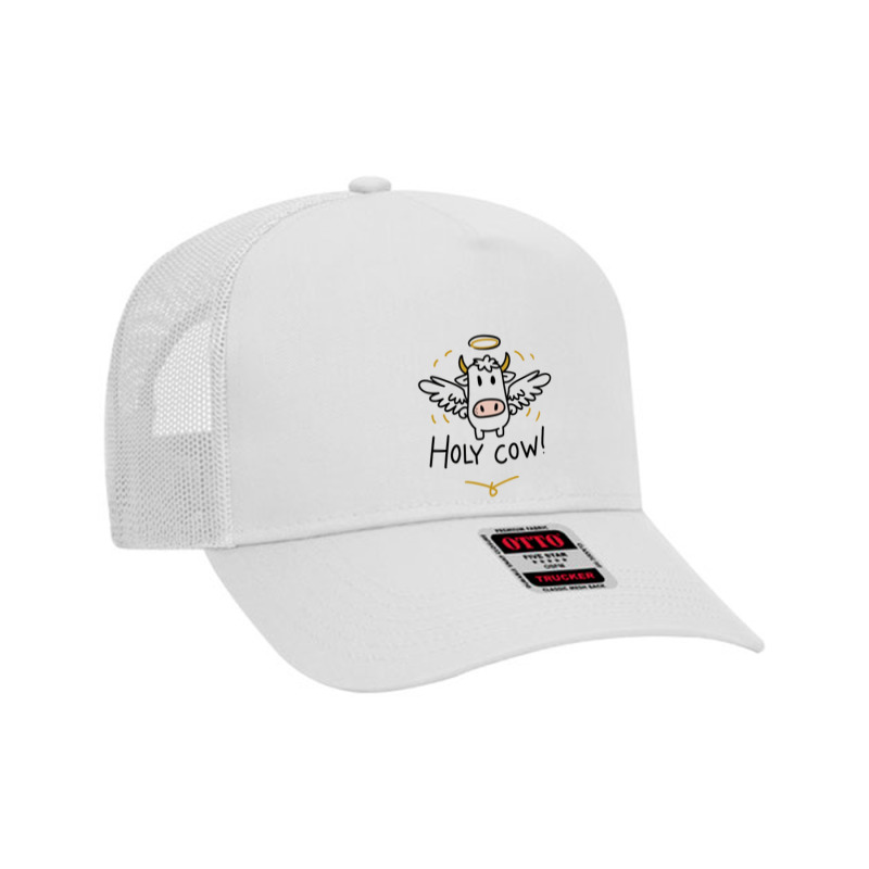 Holy Cow Mesh Back Trucker Hat by John Nichols | Artistshot