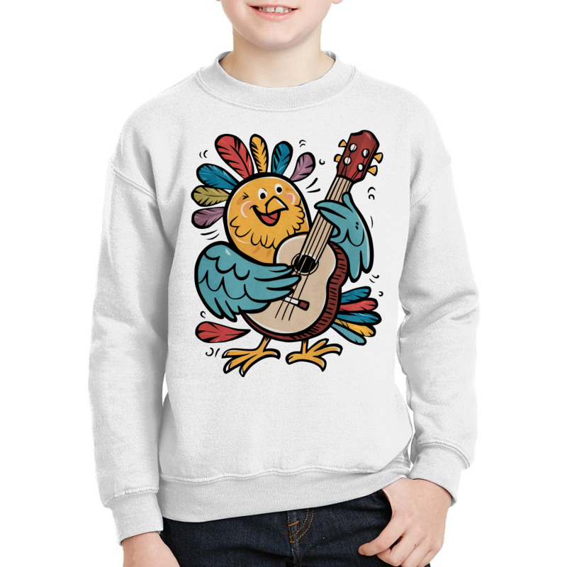 Illustration Bird Playing Biola Youth Sweatshirt | Artistshot