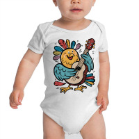 Illustration Bird Playing Biola Baby Bodysuit | Artistshot