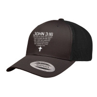 John 316 Bible Verse Scripture Christians Character Animae Retro Trucker Cap | Artistshot