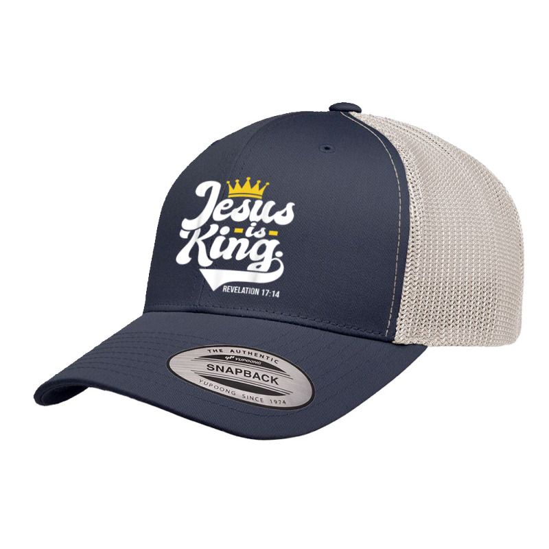 Jesus Is King Revelation 1714 - Christian Religious Bible Characters V Retro Trucker Cap by Aria-Proctor | Artistshot