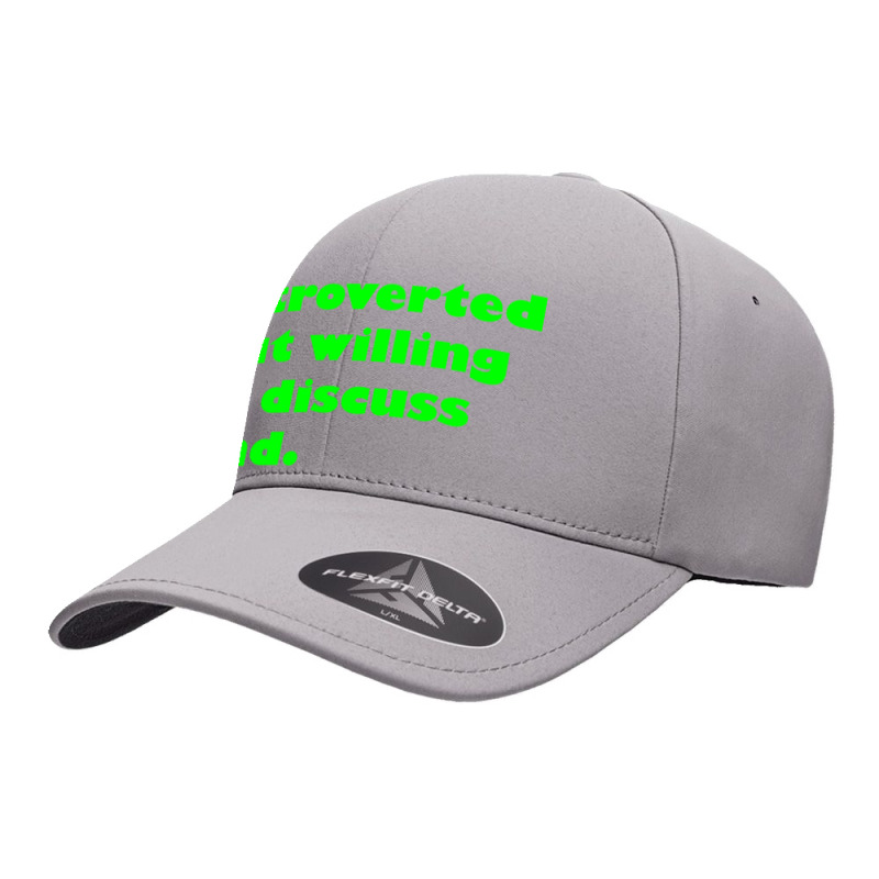 Introverted But Willing To Discuss Dnd Green Seamless Cap | Artistshot