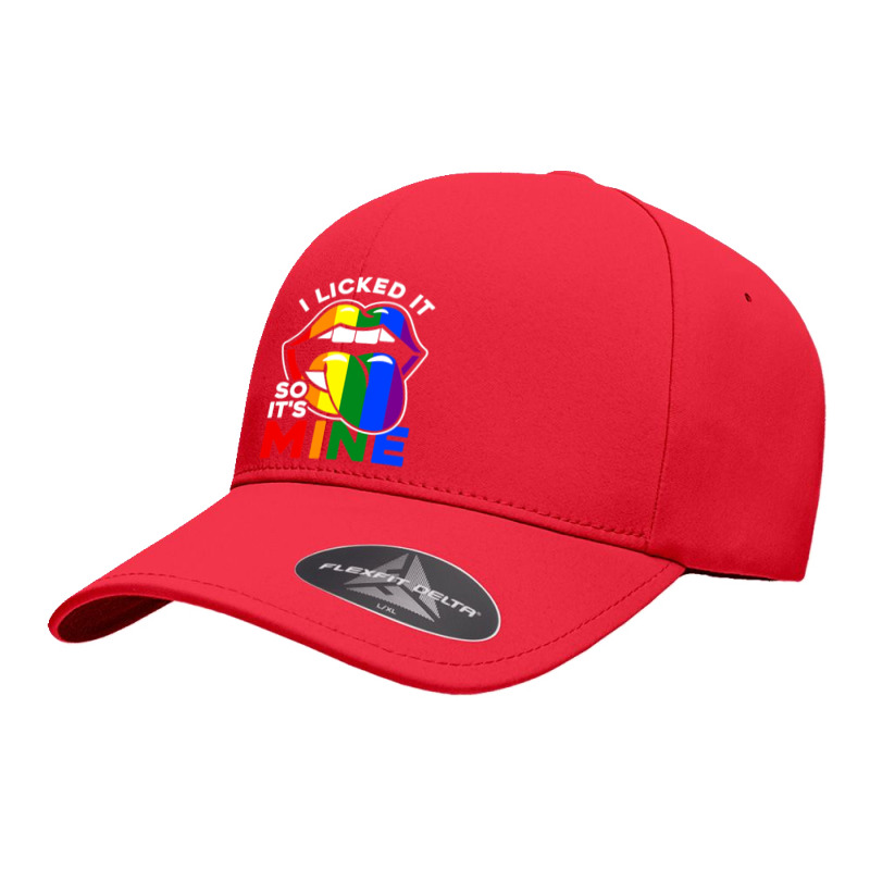 I Licked It So Its Mine Lgbtq Lips Rainbow Lgbt Seamless Cap by GrahamWalsh | Artistshot