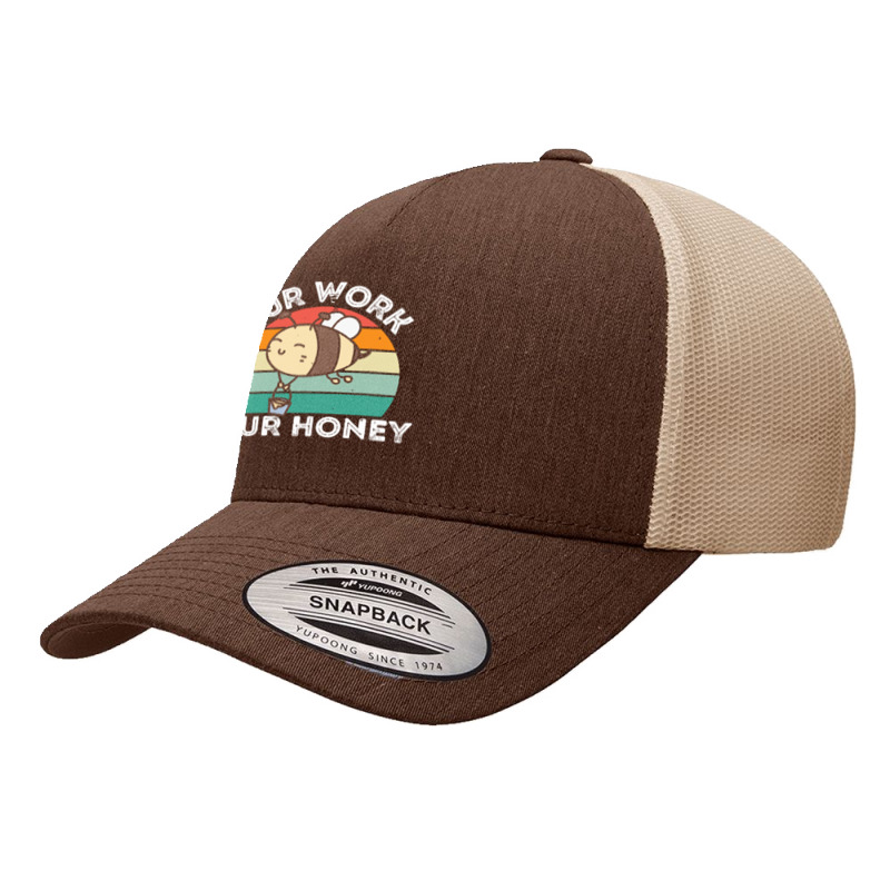 Bee Vegan T  Shirt Our Work Our Honey Bee Vegan Plantbased Funny Novel Yupoong Trucker Cap | Artistshot