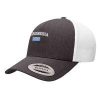 Retro Micronesia Flag Vintage Micronesian Flag Micronesian T Shirt Yupoong Trucker Cap | Artistshot