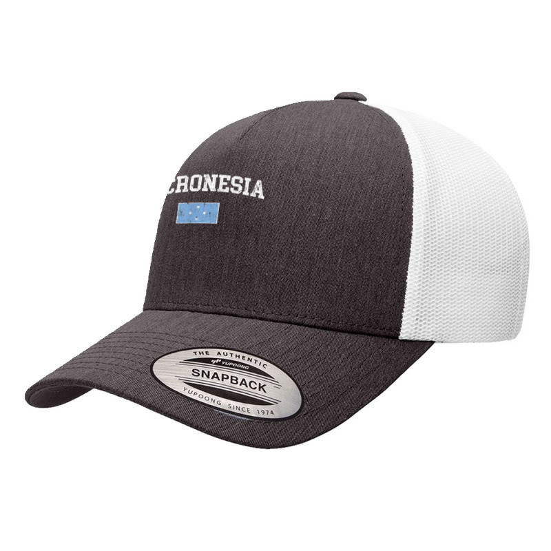 Retro Micronesia Flag Vintage Micronesian Flag Micronesian T Shirt Yupoong Trucker Cap by johnjosephmenk | Artistshot