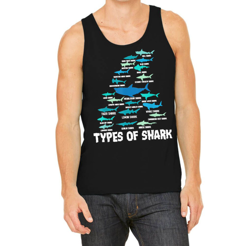 Nurse T  Shirt Types Of Shark Megalodon Great White Nurse Shark T  Shi Tank Top by uabshire421 | Artistshot