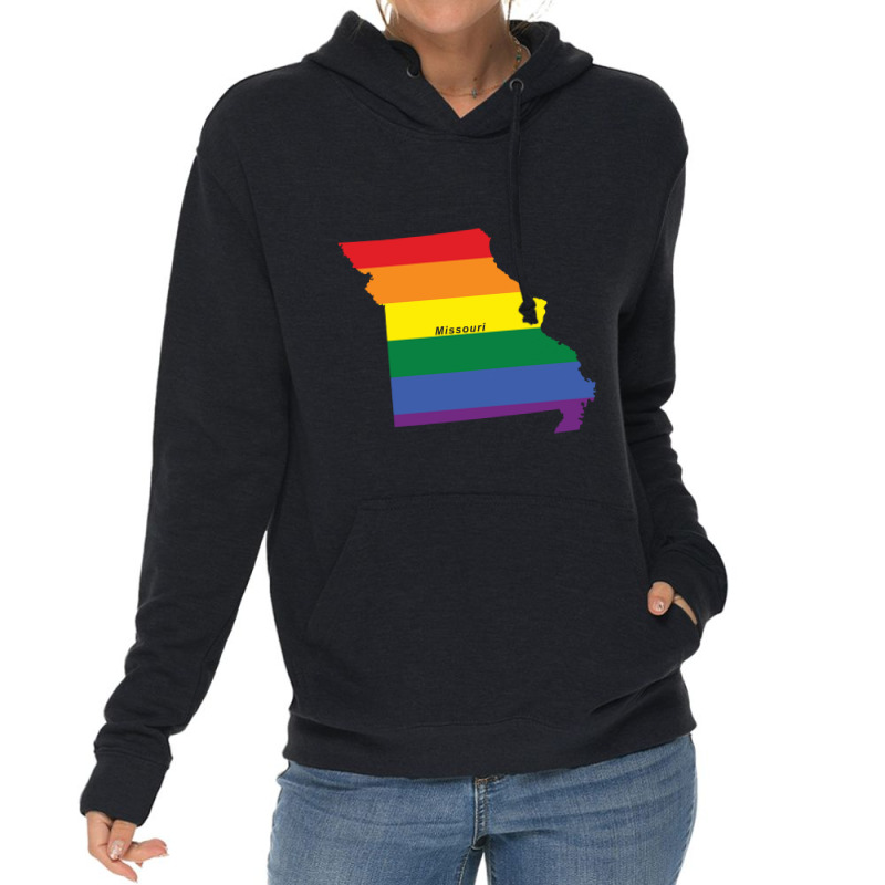 Missouri Rainbow Flag Lightweight Hoodie | Artistshot