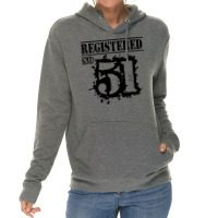 Registered No 51 Lightweight Hoodie | Artistshot