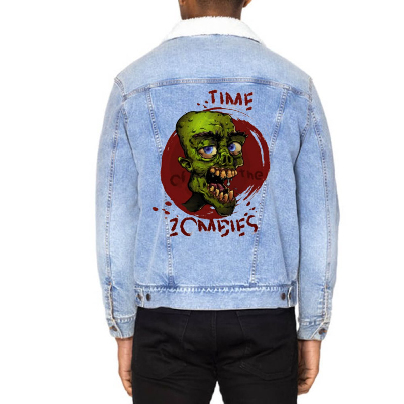 Zombie Images New Trendy Unisex Sherpa-lined Denim Jacket | Artistshot