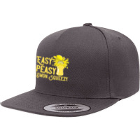 Lemon T  Shirt Easy Peasy Lemon Squeezy Summertime Lemonade Lover T  S 5 Panel Snapback Cap | Artistshot