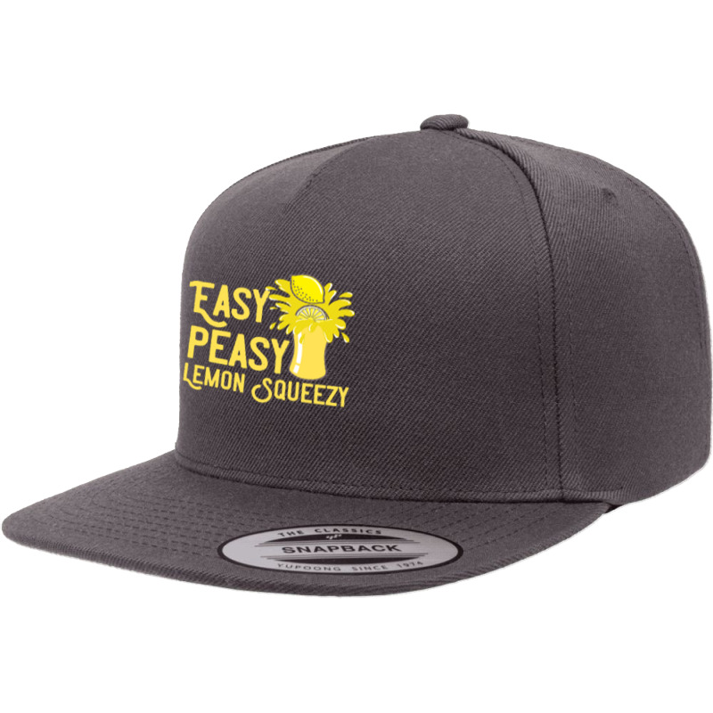 Lemon T  Shirt Easy Peasy Lemon Squeezy Summertime Lemonade Lover T  S 5 panel snapback cap by uabshire421 | Artistshot