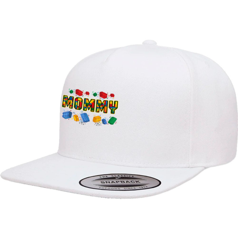 Mom Brick Builder Funny Blocks Master Builder T Shirt 5 panel snapback cap by keishawnredner | Artistshot