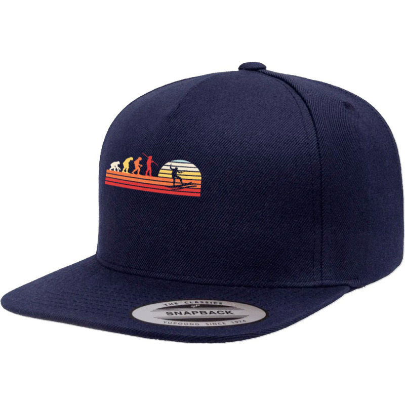 Wakeboarding T  Shirt Retro Wakeboarder Wakeboard   Vintage Wakeboardi 5 Panel Snapback Cap | Artistshot