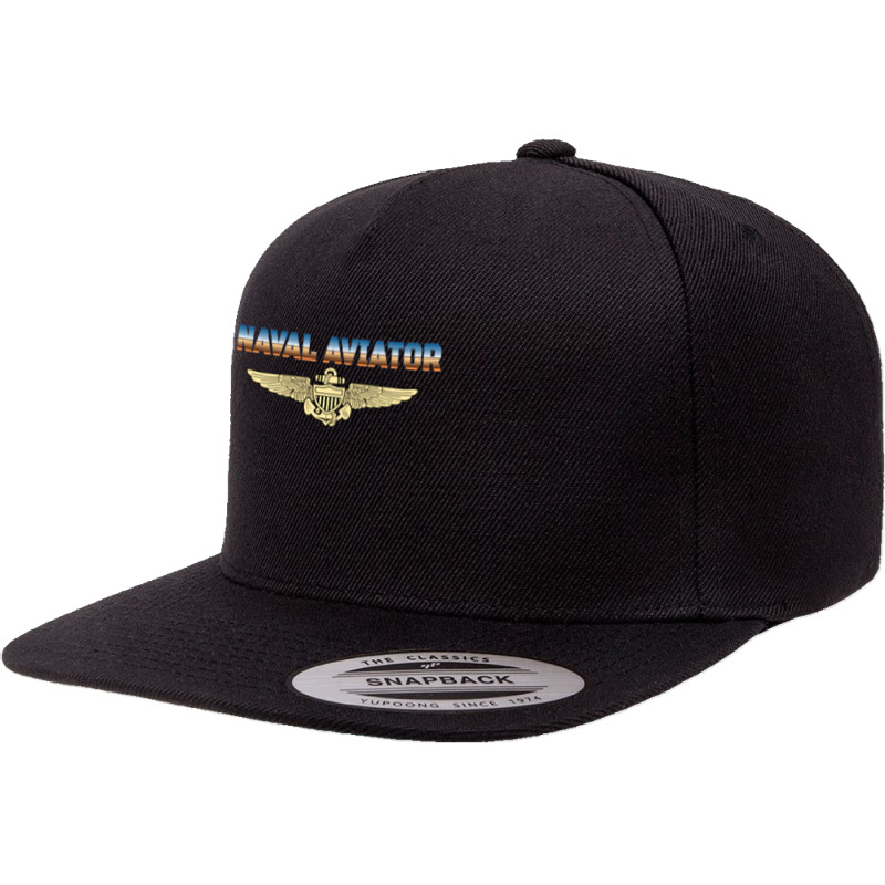 Fly Naval Aviator Classic Naval Officer Pilot Wing Navy Side Long Slee 5 panel snapback cap by adam.troare | Artistshot