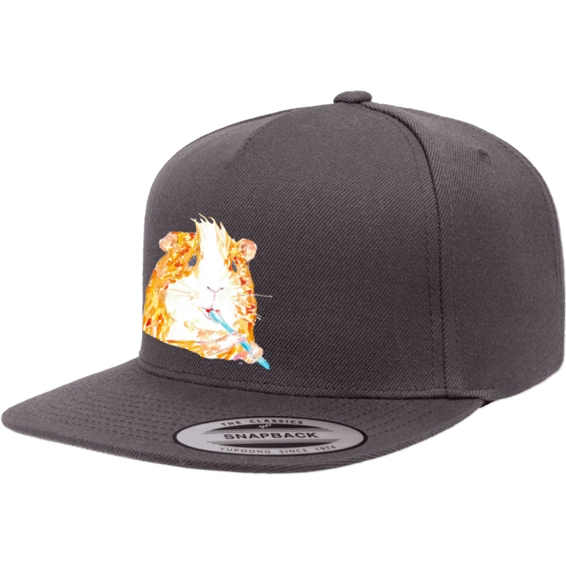 Guinea Pig Brushing Teeth Bath T  Shirt Guinea Pig Brushing Teeth Bath 5 Panel Snapback Cap | Artistshot