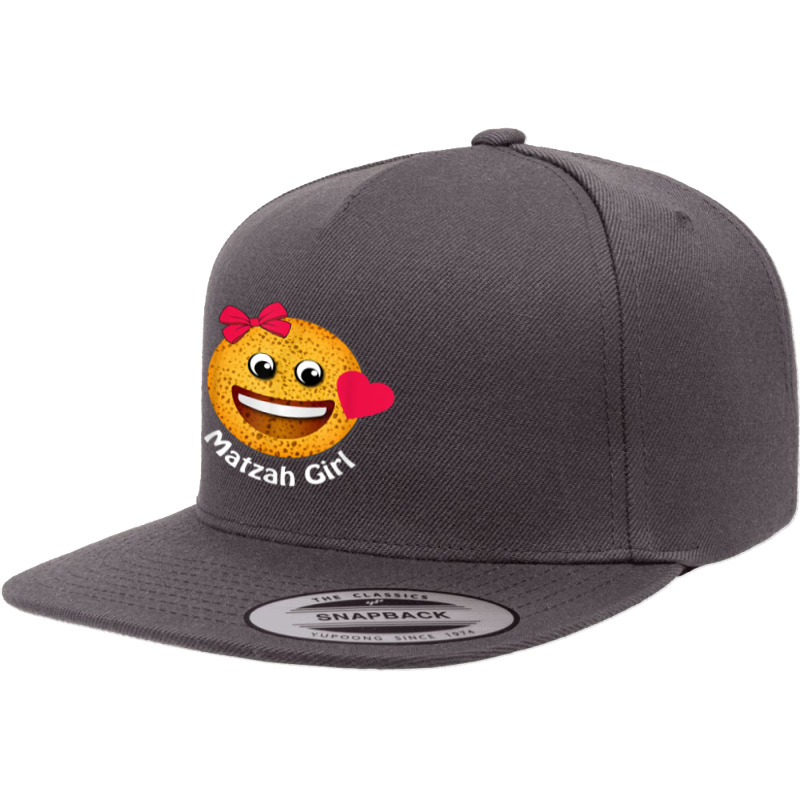 Passover Matzah Girl Afikoman Jewish Pesach Seder Girls T Shirt 5 Panel Snapback Cap | Artistshot