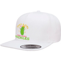 Womens Pickle Just A Girl Who Loves Pickles Vegan V Neck T Shirt 5 Panel Snapback Cap | Artistshot