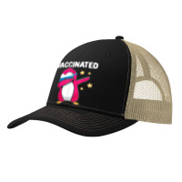 Vaccinated Dabbing Pink Penguin Immunization Vaccination Pa Trucker Cap | Artistshot