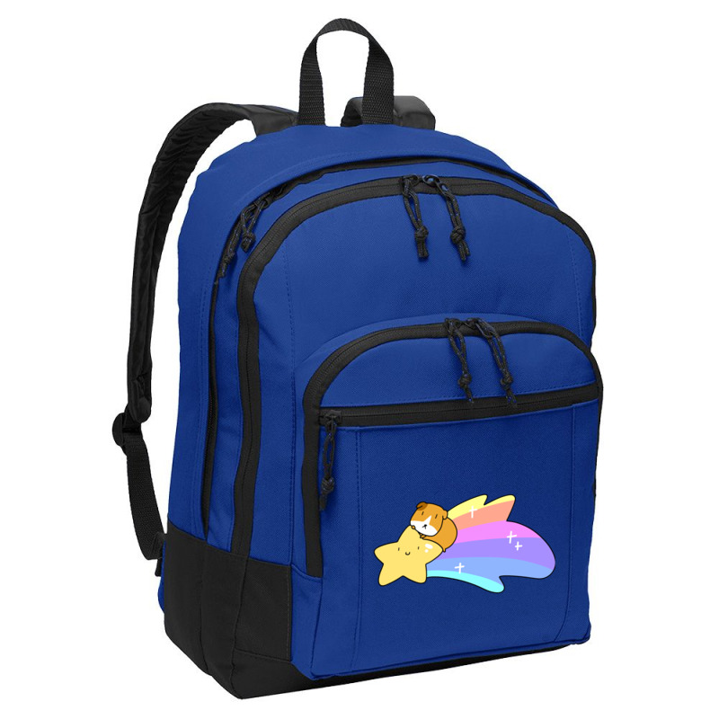 Rainbow Shooting Star Guineapig Basic Backpack | Artistshot