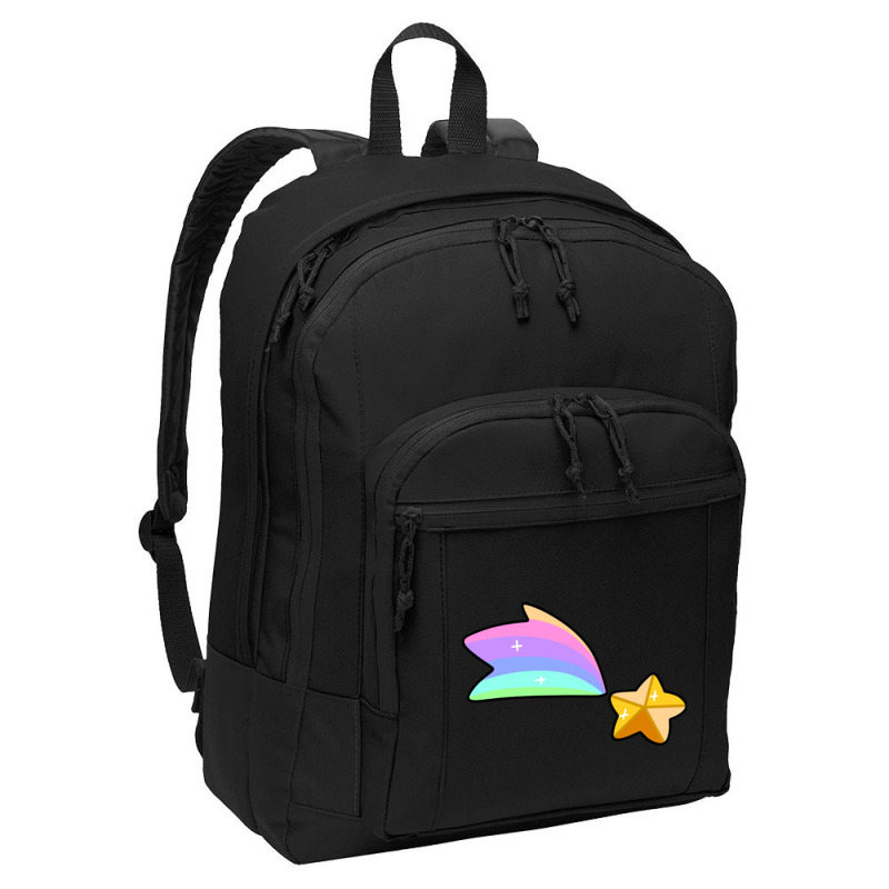 Golden Rainbow Shooting Star Basic Backpack | Artistshot