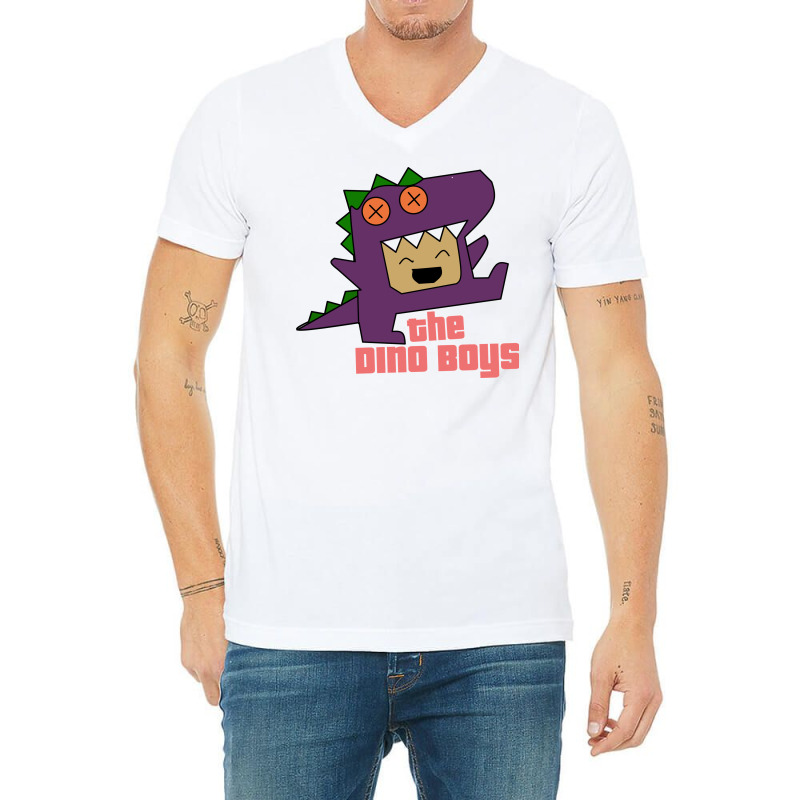 Image Cartoon Dino Boys V-neck Tee | Artistshot