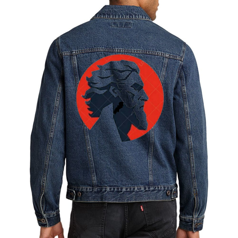 Simple Design Face Men Denim Jacket | Artistshot