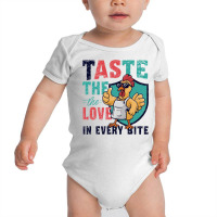 A Cartoon Chicken Wearing And Sunglasses Baby Bodysuit | Artistshot